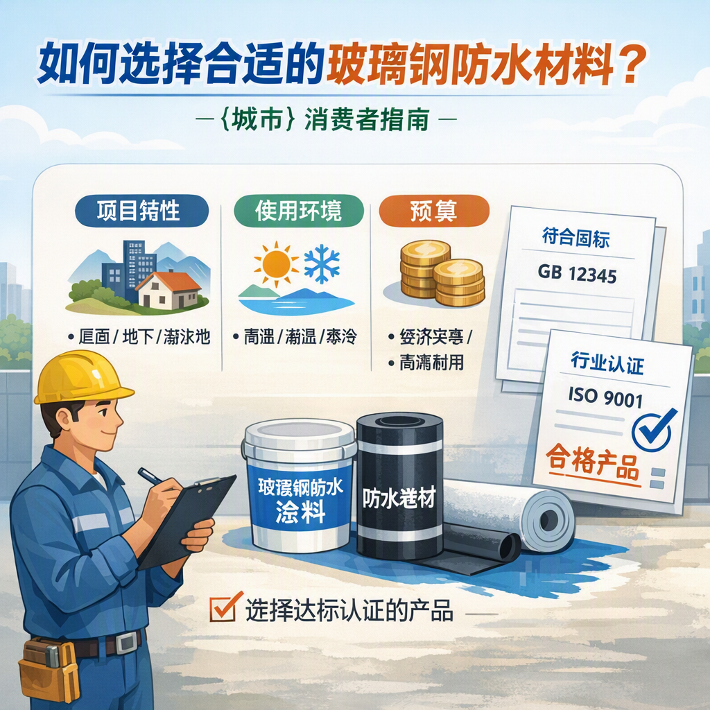 如何判定玻璃钢防水材料的合格标准? 铜仁 消费者指南