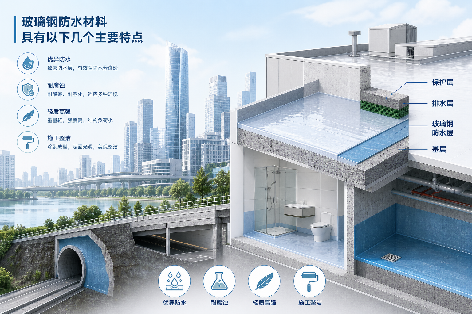 2023年玻璃钢防水材料市场趋势分析,关注 铜仁 发展